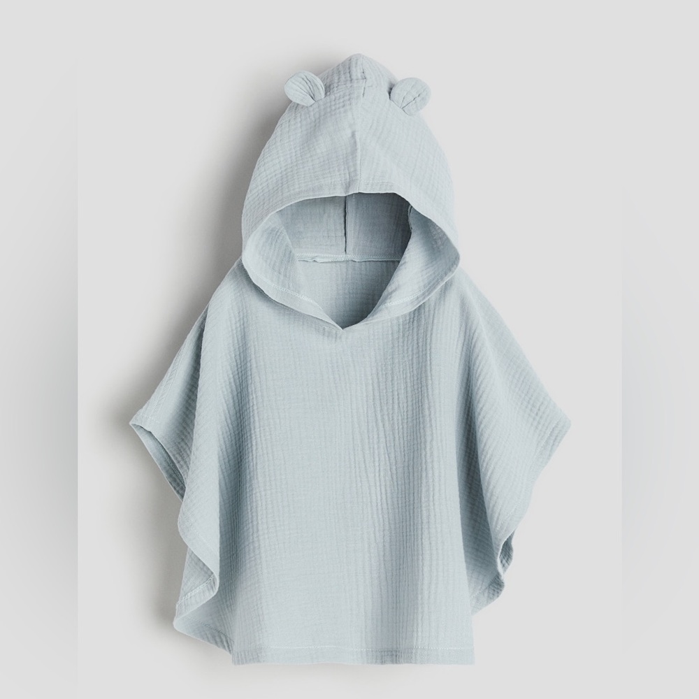H&M Grey Baby Hooded Poncho